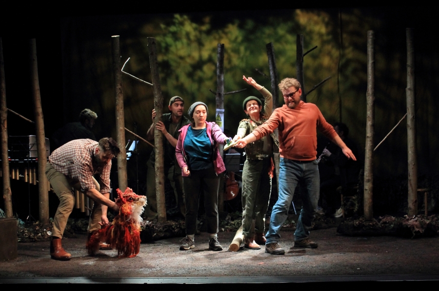 The Vanishing Forest, Lighting Design by Peter Harrison, English Touring Opera, Polka Theatre